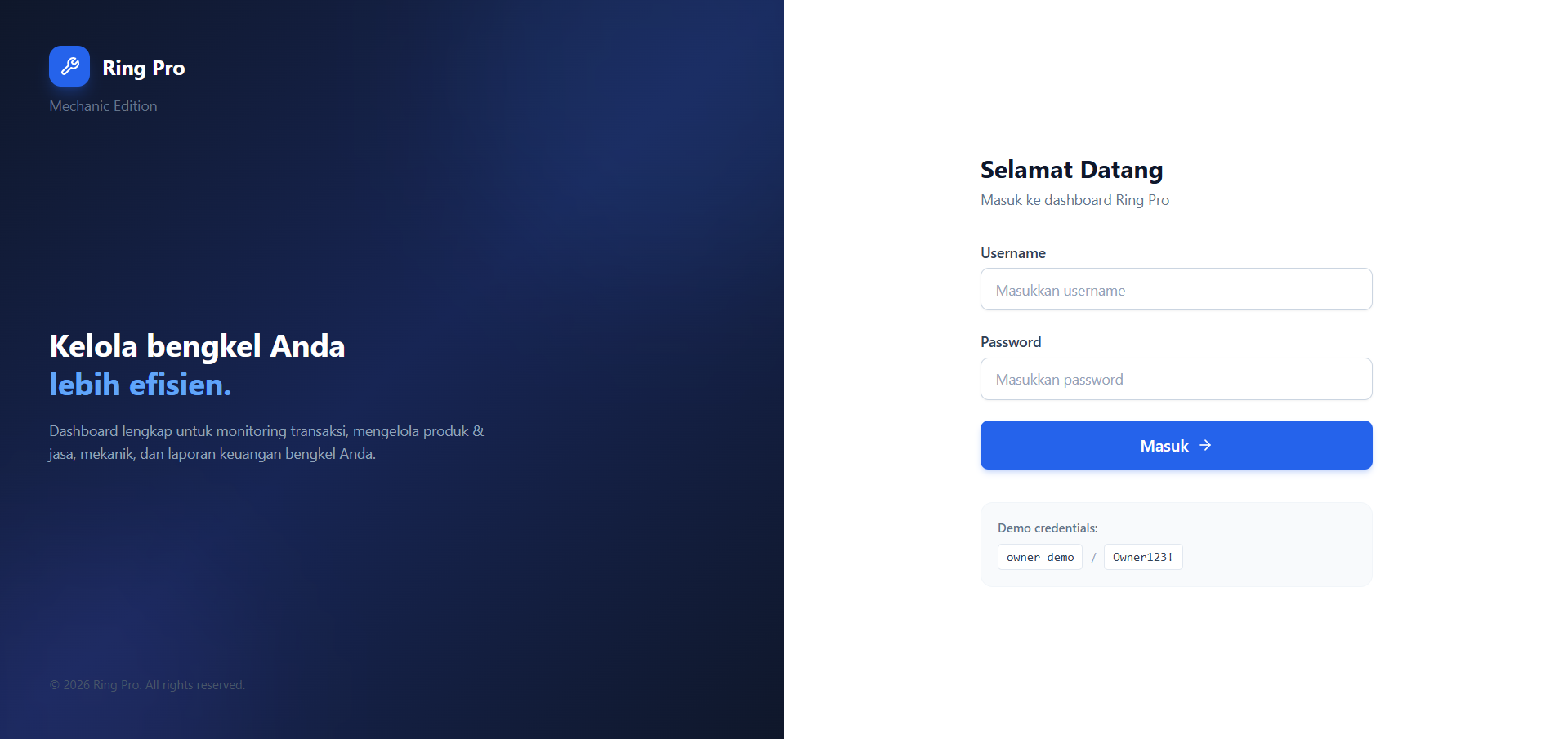 POS System interface